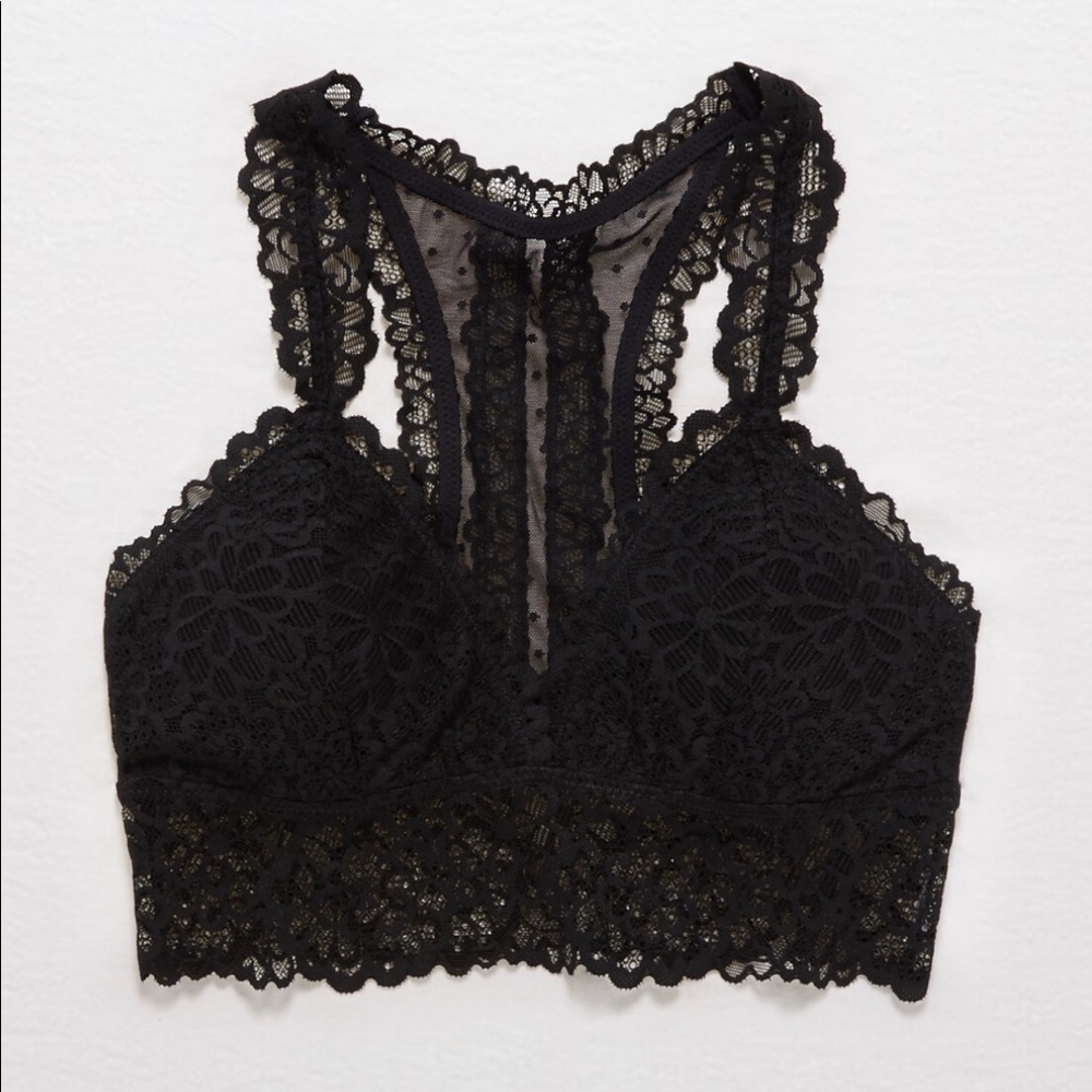 Aerie Black Racerback Bralette